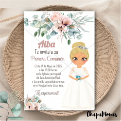 INVITACION PARA PRIMERA COMUNIN (Varios dibujos)