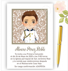 INVITACIONES PERSONALIZADAS PARA COMUNIN