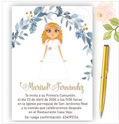 INVITACION PERSONALIZABLE PARA COMUNIN