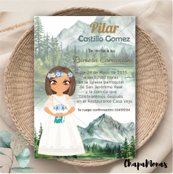 INVITACION PARA PRIMERA COMUNIN (Varios dibujos)