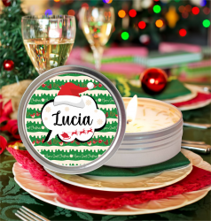 VELA PERSONALIZADA PARA NAVIDAD